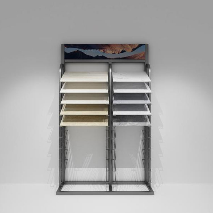 Steinprøve display rack